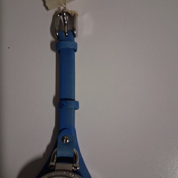 Fossil Women’s Georgia Watch ES3470 | Silver Dial & Blue Leather Strap main image 8